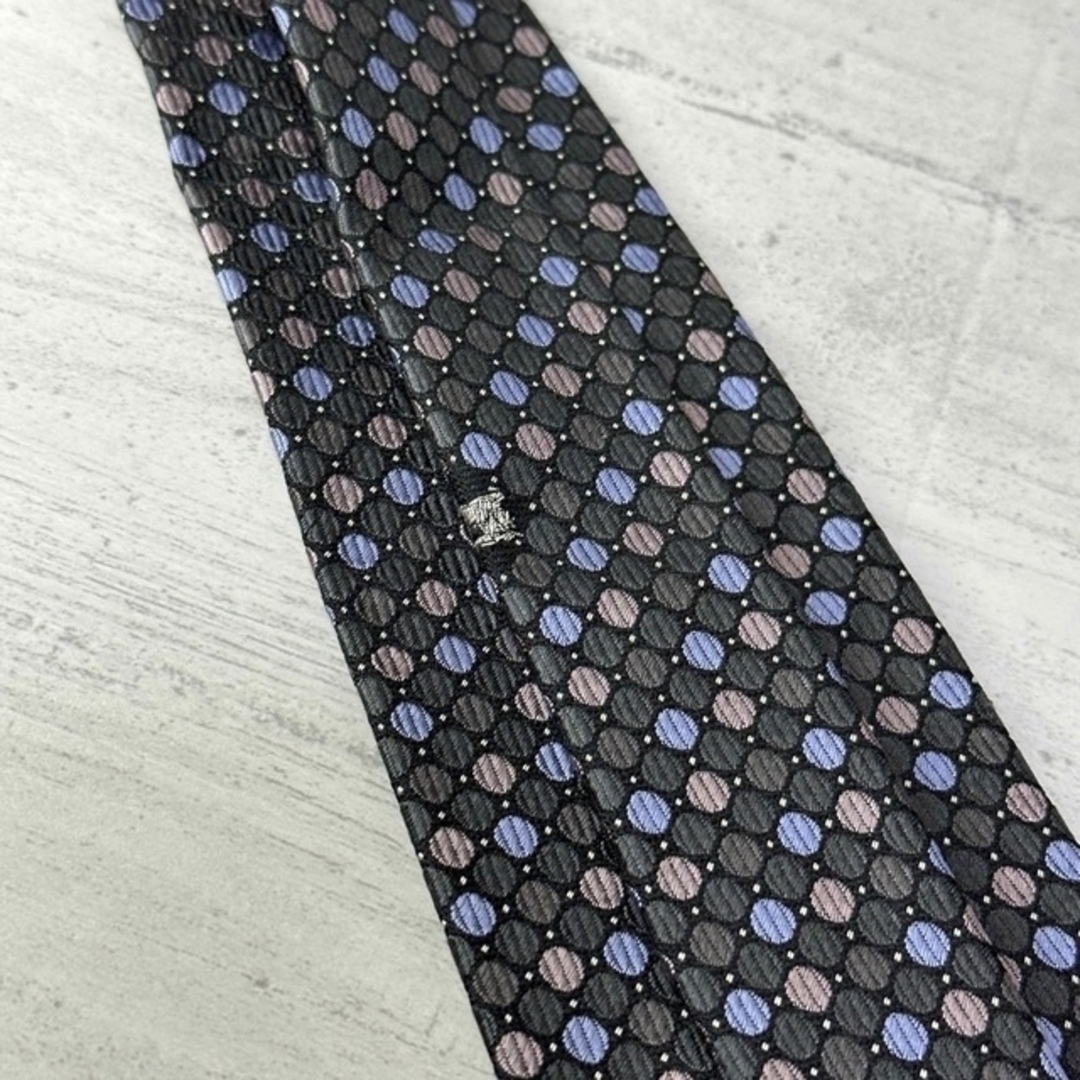 超美品】BURBERRY バーバリー カラフル ドット柄 ホースロゴ入り 【超
