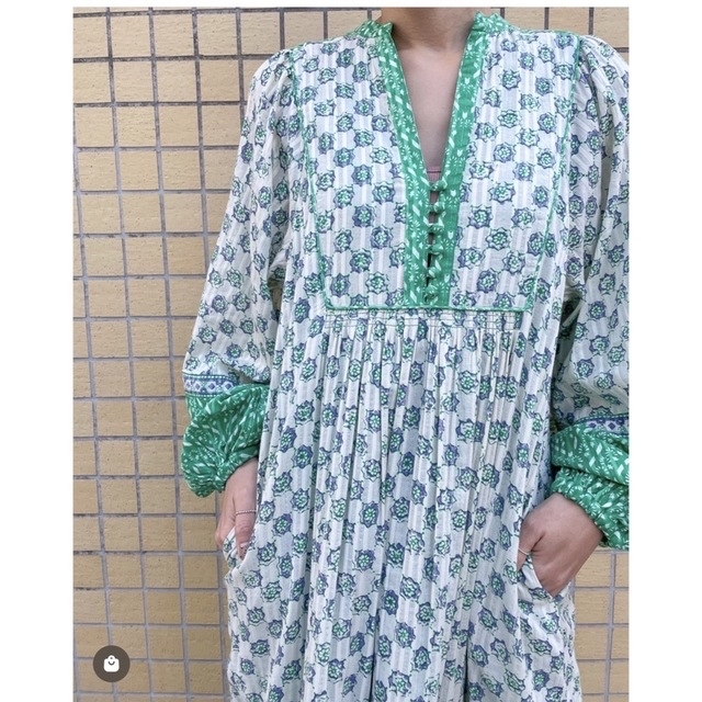 ne Quittez pas(ヌキテパ)の完売品　サラマリカ　Cotton Kika Ethnic Print Dress レディースのワンピース(ロングワンピース/マキシワンピース)の商品写真