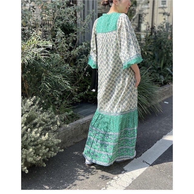 ne Quittez pas(ヌキテパ)の完売品　サラマリカ　Cotton Kika Ethnic Print Dress レディースのワンピース(ロングワンピース/マキシワンピース)の商品写真