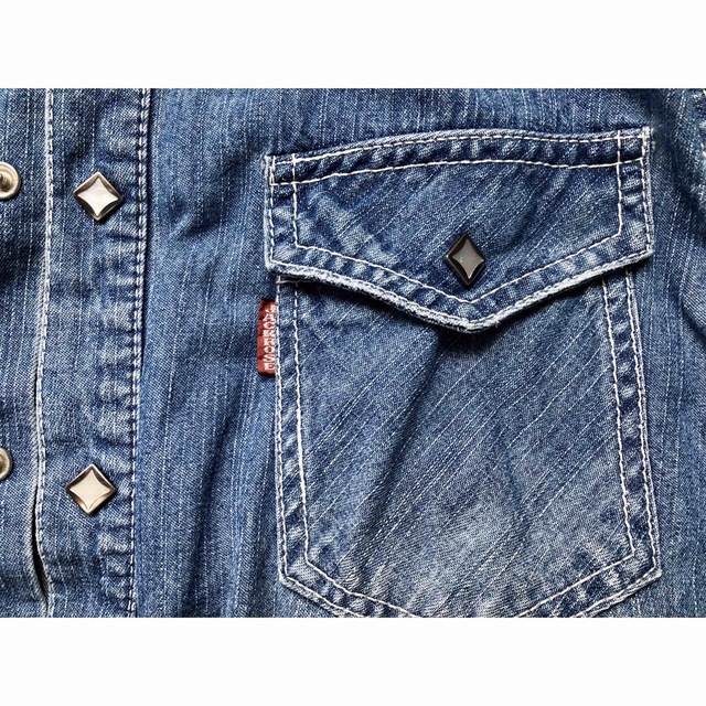 JACKROSE - ジャックローズ デニムシャツ ダメージ サイズMの JACKROSE - ジャックローズ デニムシャツ ダメージ サイズMの
