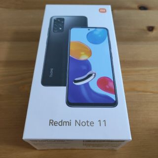 アンドロイド(ANDROID)の【新品・未開封】Redmi note 11 Twilight blue(スマートフォン本体)