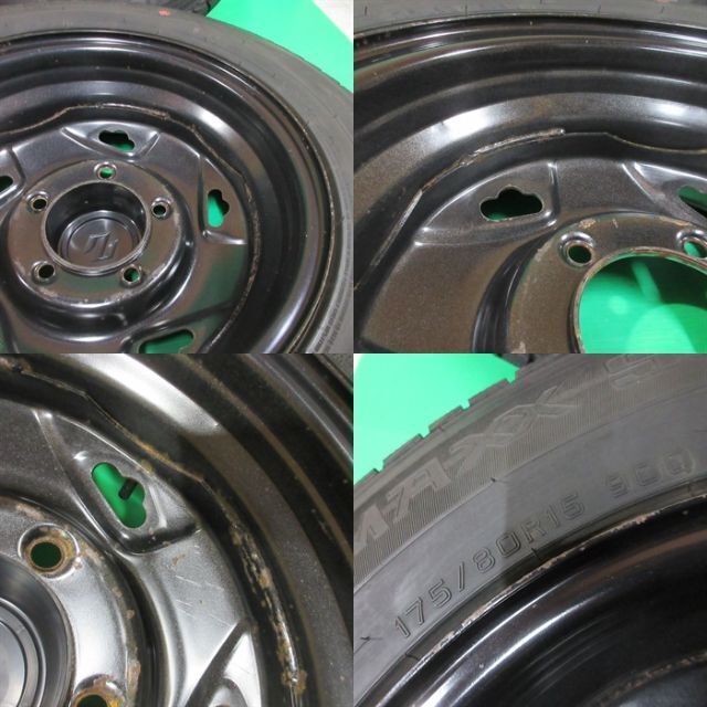 アウター ジャケット ジムニー 175/80R15 冬用バリ山スタッドレス
