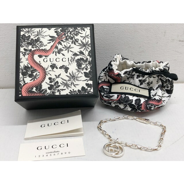 GUCCIグッチ インターロッキング G ブレスレット / SV シルバー