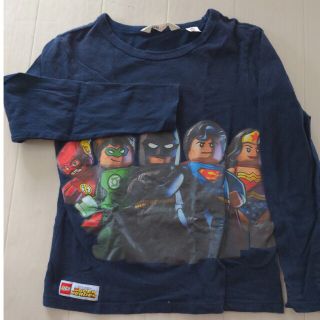 エイチアンドエム(H&M)のレゴ　SUPERHEROES　長袖Tシャツ　ネイビー　130cm(Tシャツ/カットソー)