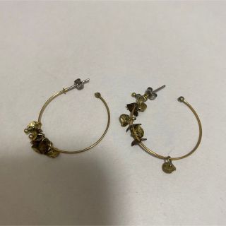 フープピアス 花(ピアス)