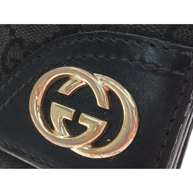 Gucci(グッチ)の▼▼GUCCI グッチ メンズ 三つ折り長財布 GGキャンバス 181595 ブラック ハンドメイドのファッション小物(財布)の商品写真