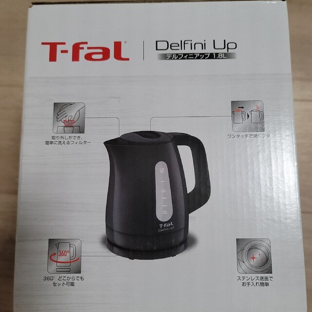 T-fal(ティファール)のティファール　DelfiniUp 1.8L　電気ケトル　1.8L スマホ/家電/カメラの生活家電(電気ケトル)の商品写真