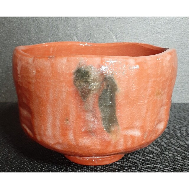 楽焼【川崎和楽】造 黒楽茶碗 赤楽茶碗 一双 共箱 茶道具 茶器 楽茶碗 抹茶