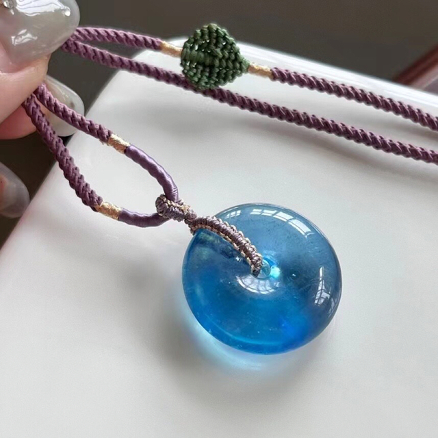 ⭐︎【高級】天然 アクアマリン ネックレス 9.6g - ネックレス