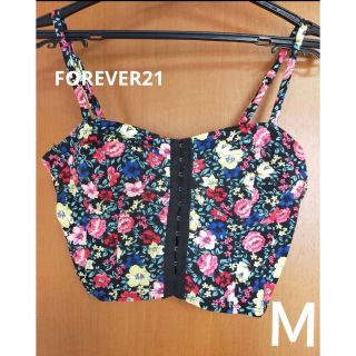 フォーエバートゥエンティーワン(FOREVER 21)のForever21  花柄ビスチェM(キャミソール)