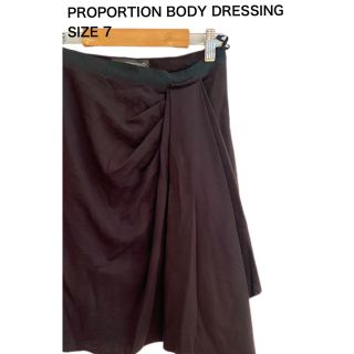 プロポーションボディドレッシング(PROPORTION BODY DRESSING)のPROPORTION BODY DRESSING スカートウール混 ブラウン 7(ひざ丈スカート)