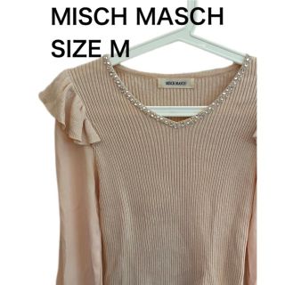 ミッシュマッシュ(MISCH MASCH)のMISCH MASCH ミッシュマッシュ 長袖ブラウス セーター ピンク M(ニット/セーター)