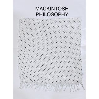 マッキントッシュフィロソフィー(MACKINTOSH PHILOSOPHY)のマッキントッシュフィロソフィー　ストール　ドット柄　薄手　紫外線　春夏(ストール/パシュミナ)