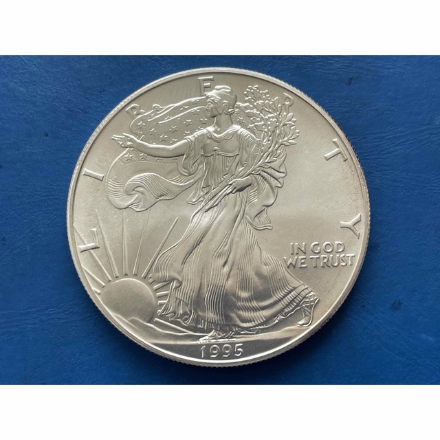 1995年アメリカ 1ダラーイーグル銀貨、1oz 、純銀