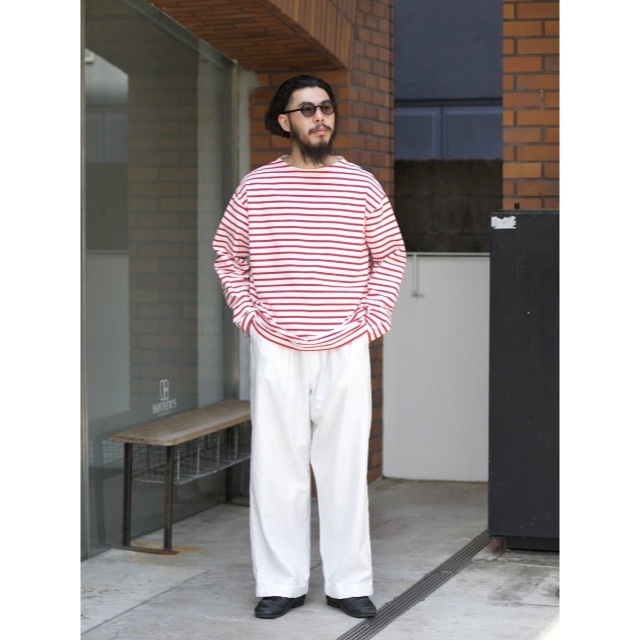 COMOLI(コモリ)のLE エルイー WIDE BOATNECK ワイドボートネック メンズのトップス(Tシャツ/カットソー(七分/長袖))の商品写真