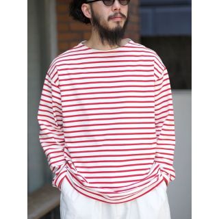 コモリ(COMOLI)のLE エルイー WIDE BOATNECK ワイドボートネック(Tシャツ/カットソー(七分/長袖))