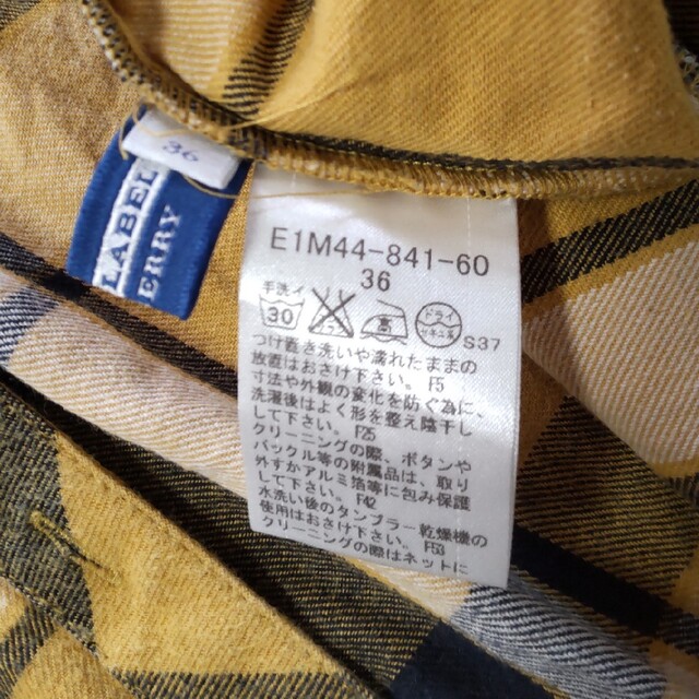 BURBERRY BLUE LABEL(バーバリーブルーレーベル)のBURBERRY BLUE LABEL バーバリー・ブルーレーベル フランネルシ レディースのトップス(シャツ/ブラウス(長袖/七分))の商品写真