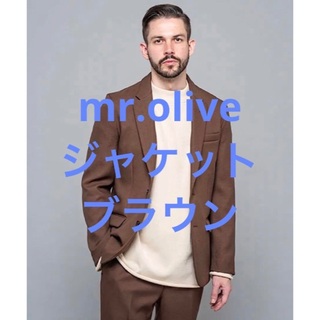 ミスターオリーブ(Mr.OLIVE)の【定価約4万/美品】MR.OLIVE ジャケット M ブラウン(テーラードジャケット)