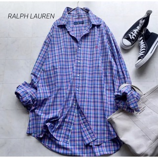 ラルフローレン(Ralph Lauren)のラルフローレン マルチカラー チェック 長袖シャツ 羽織り ゆったり 大きめ(シャツ)