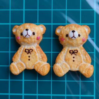 オーダーページ✾約4cm本物みたいなテディベアクッキーセット