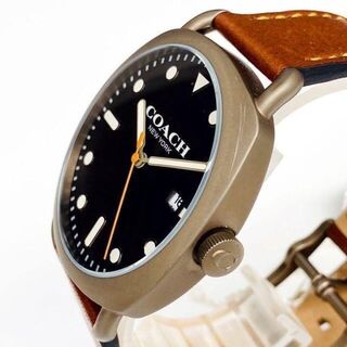 COACH - 【訳あり新商品】COACHコーチ ユニセックス レザー腕時計 新品