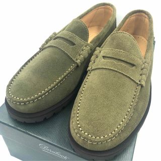 UA別注】パラブーツ コローUK7.5 グリーン スウェード-