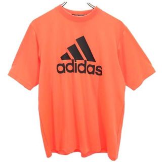 アディダス(adidas)のアディダス スポーツ デカロゴ 半袖 Tシャツ S オレンジ系 adidas メンズ 【中古】  【230430】 メール便可(その他)