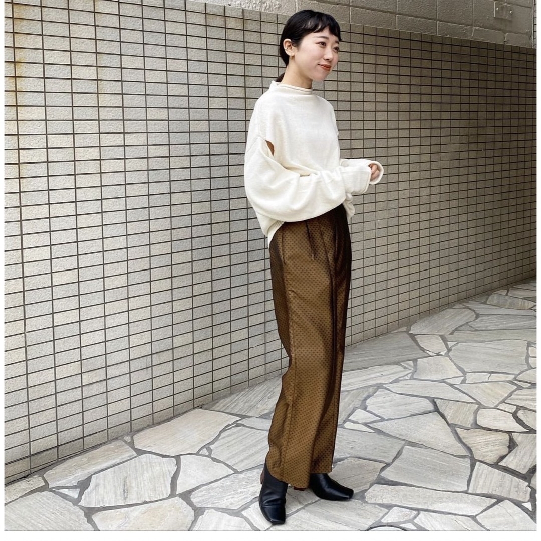 Satin Jacquard Trousers 当社の www.gold-and-wood.com