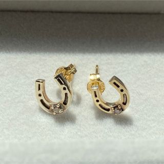 エテ(ete)のete ピアス　馬蹄　ブラウンダイヤモンド(ピアス)