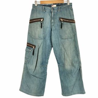 ディーゼル(DIESEL)のDIESEL(ディーゼル) 00S ワイド7分丈デニムパンツ カーゴ Y2K(デニム/ジーンズ)