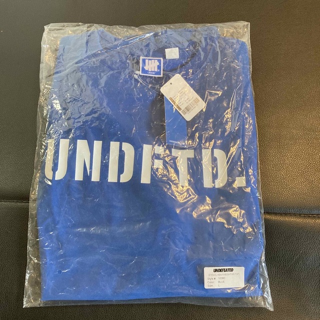 UNDEFEATED(アンディフィーテッド)のUNDEFEATED Lサイズ　半袖　カットソー　ブルー メンズのトップス(Tシャツ/カットソー(半袖/袖なし))の商品写真