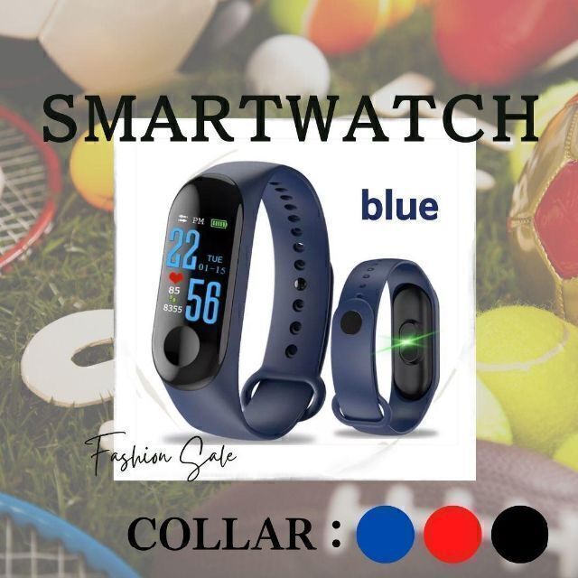 スマートウォッチ 人気 腕時計 新発売 スポーツ ブルー 新発売 話題 メンズの時計(腕時計(デジタル))の商品写真