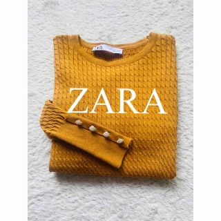 ザラ(ZARA)の美品　ZARA ザラ　ニット　サマーニット　ビジュー　パール　人気　完売(ニット/セーター)