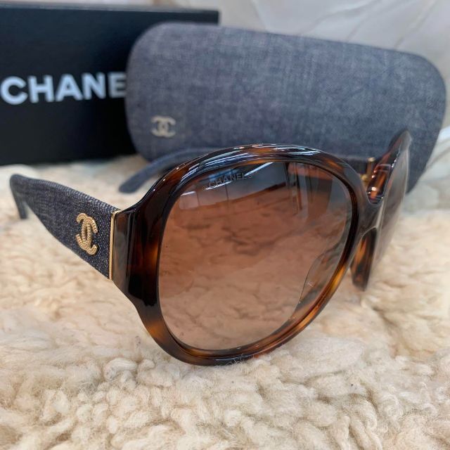 CHANEL - ☆美品☆CHANEL サングラス デニム ココマーク ブラウン