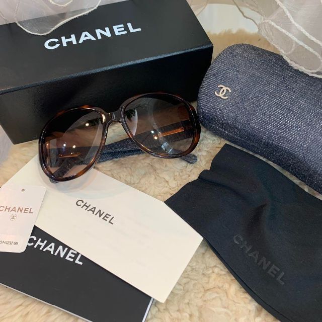 CHANEL - ☆美品☆CHANEL サングラス デニム ココマーク ブラウン