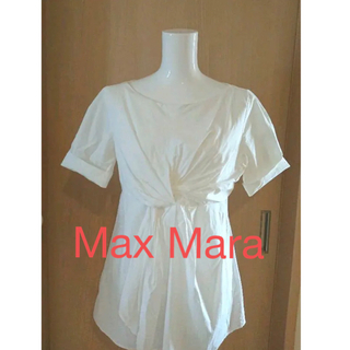 マックスマーラ(Max Mara)のMax Mara 白シャツ　ブラウス(カットソー(半袖/袖なし))