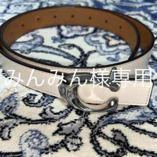 コーチ(COACH)のCOACH レディース ベルト リバーシブル 白＆ブラウン(ベルト)