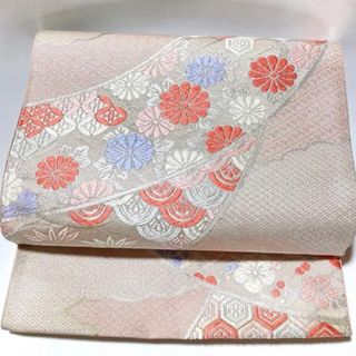 高級西陣織 正絹 袋帯 佐賀綿 くすみピンク 新品 | www.jarussi.com.br