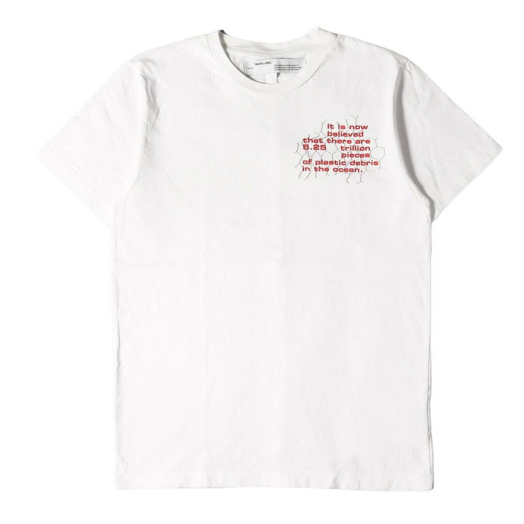 OFF-WHITE オフホワイト Tシャツ メッセージロゴ クルーネックTシャツ Ocean Debris S/S Slim Tee 20SS ホワイト 白 M トップス カットソー 半袖 【メンズ】 1