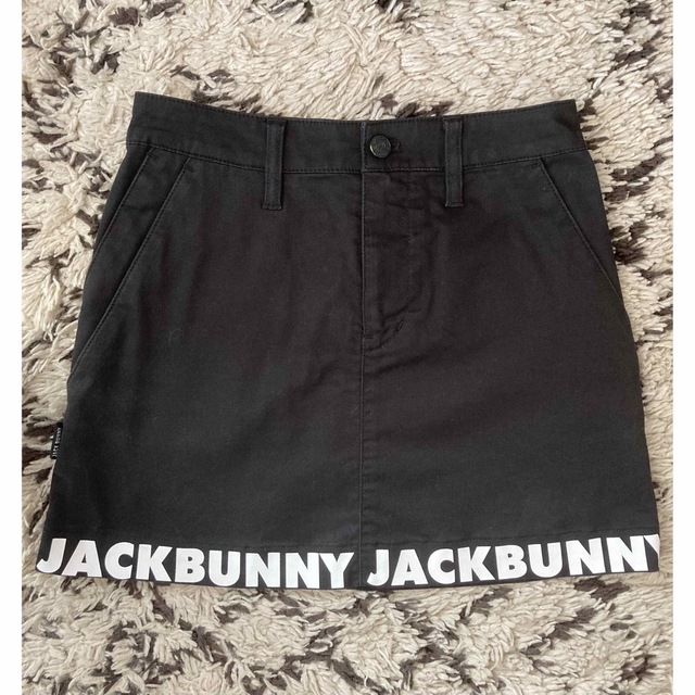 JACK BUNNY!!(ジャックバニー)のジャックバニー　ブラック台形スカート　 S S スポーツ/アウトドアのゴルフ(ウエア)の商品写真