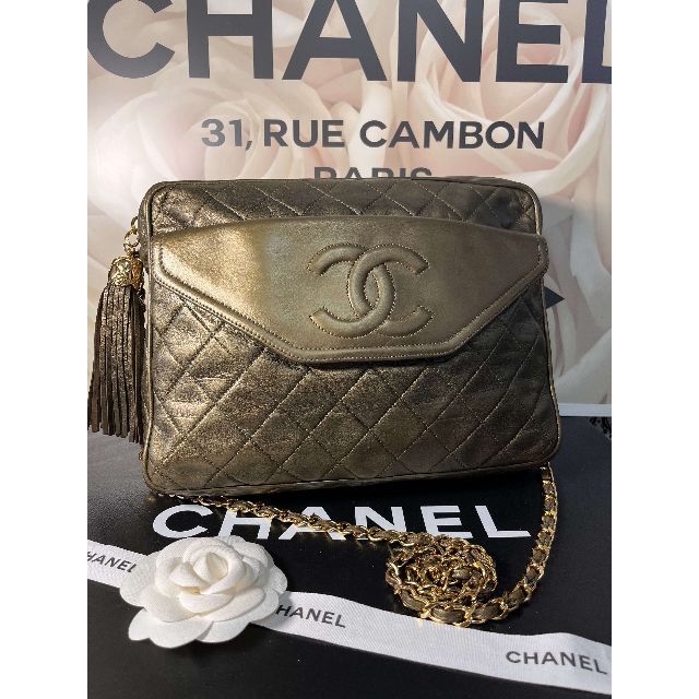 極美品 CHANEL ヴィンテージ マトラッセ ショルダー バッグ ウォレット