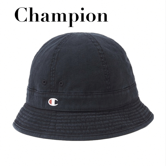 Champion(チャンピオン)のchampion ベルハット　バケットハット　黒　22SS 直営限定コレクション レディースの帽子(ハット)の商品写真