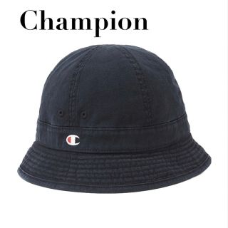 チャンピオン(Champion)のchampion ベルハット　バケットハット　黒　22SS 直営限定コレクション(ハット)