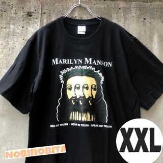 フィアオブゴッド(FEAR OF GOD)のXXL/半袖T/   Marilyn Manson ロックT(Tシャツ/カットソー(半袖/袖なし))