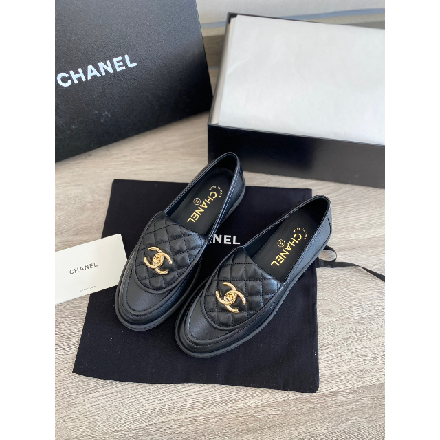 CHANEL シャネル ローファー 37 23.5 在庫処分セール stockshoes.co
