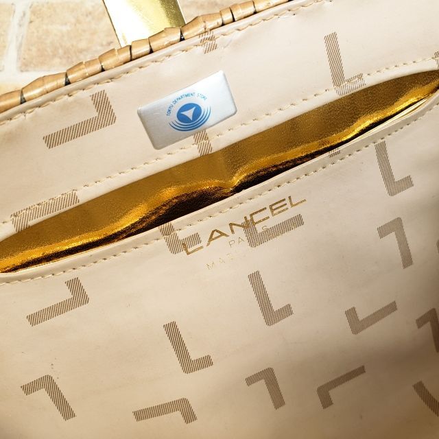 LANCEL(ランセル)のランセル ☆ ヴィンテージ カゴ チェーン ミニショルダーバッグ クラッチ 伊製 レディースのバッグ(かごバッグ/ストローバッグ)の商品写真