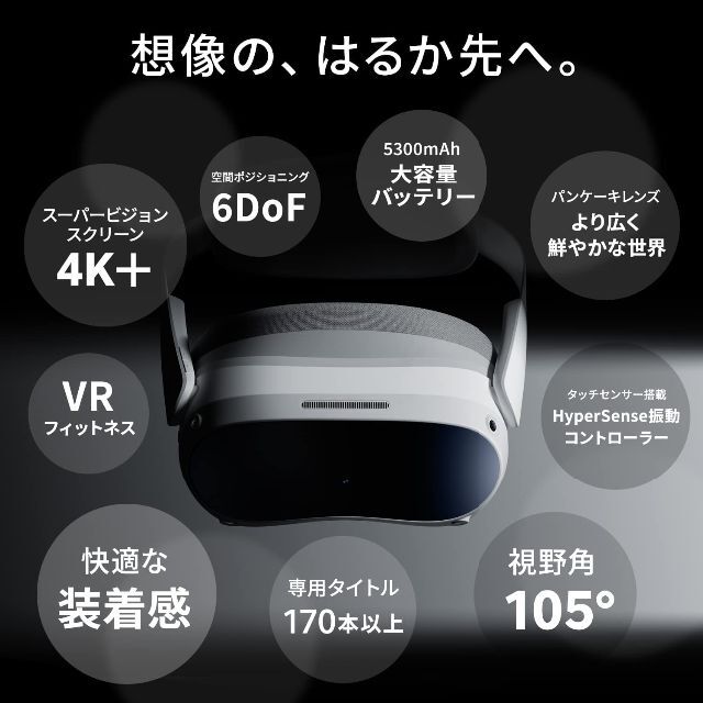 新品未開封・送料無料】 PICO 4 128G VR ヘッドセット(ピコ 4) 無料