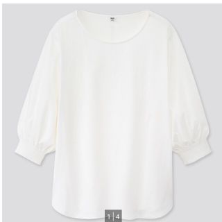 ユニクロ(UNIQLO)のマーセライズコットンシャーリングボリュームTシャツ(Tシャツ(長袖/七分))