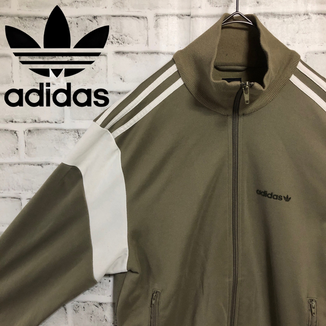 90s⭐️adidas トラックジャケット M トレファイル カーキ 最低価格の