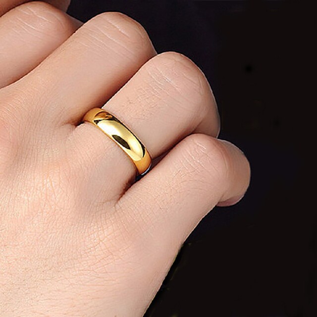 リング 指輪 アクセサリー 4mm メンズ レディース ファッション レディースのアクセサリー(リング(指輪))の商品写真